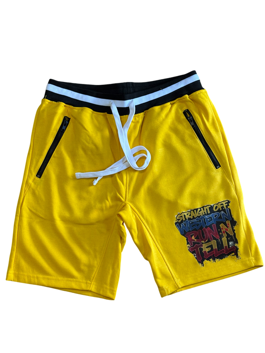 Straight Off Western RNT Shorts